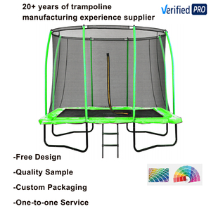 Thể thao hình chữ nhật Trampoline cho người lớn Thể dục dụng cụ tương tác sinh thái thân thiện lớn ngoài trời rebounder <span class=keywords><strong>trampolines</strong></span> nhảy 6x9ft - Product Image 2