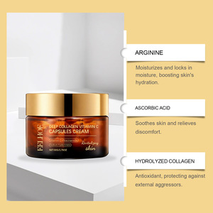 Crème en capsules EELHOE au collagène et à la vitamine C, hydratante, pour une peau douce et éclatante, soin nourrissant et délicat pour le visage, 50g - Product Image 6