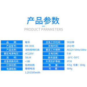 ไฟฉุกเฉิน Manva 2 หัว 8W LED สำหรับความปลอดภัยจากอัคคีภัย ใช้ในกรณีฉุกเฉิน - Product Image 5