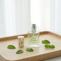 Flacon de parfum carré en verre de 10 ml avec bille roll-on et pulvérisateur, flacon cosmétique miniature vide format voyage pour échantillon de parfum