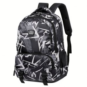 Manufacturer Custom Unisex Oxford Bag Pack <b>Letters</b> Pattern Schoolbags Anti-theft Waterproof Back Pack Student Backpack - Product Image 2