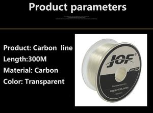 JOF-Ligne de pêche super rigide en <span class=keywords><strong>fluorocarbone</strong></span> 300m, monofilament en fibre de carbone, <span class=keywords><strong>fil</strong></span> de <span class=keywords><strong>carpe</strong></span>, <span class=keywords><strong>fil</strong></span> fluoro, 300m - Product Image 6