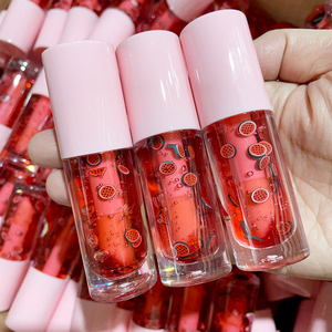 Aceite de coco al por mayor, bálsamo labial brillante, aceite de labios de fruta teñido personalizado vegano, Etiqueta Privada, aceite de labios transparente, tinte de aceite de labios brillante vegano - Product Image 3