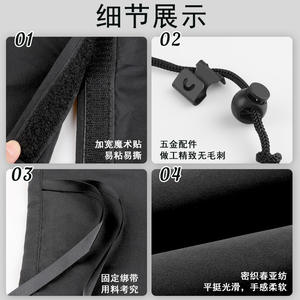 Rideau de séparation intérieur de voiture Chongteng noir, grand pare-soleil, protection contre le soleil, pour sièges avant et arrière, protection de la vie privée - Product Image 4