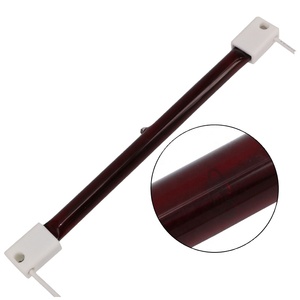 Ruby halojen ampuller 350mm 220v 1000w halojen SK15 kızılötesi ısı lambası IR tüp