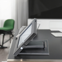Support de bureau en alliage d'aluminium RUIGUAN pour iPad 10,9 pouces avec support d'angle à mouvement complet et support de verrouillage pour tablette PC