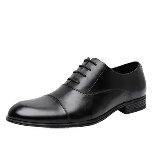 Chine Usine OEM Prix bon marché Chaussures en cuir d'affaires enduites Chaussures pour hommes élégants Gentleman Trois Joint Formel Chaussures pour hommes