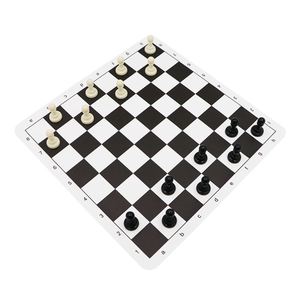 Tablero de Ajedrez Enrollable de Cuero PU Impermeable de 42x42cm al por Mayor para Torneos de Principiantes y Entrenamiento de Clubes - Product Image 2