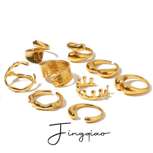 Yueli Geometric Women's Ring Zinc Alloy Adjustable Party Jewelry - Product Image 1