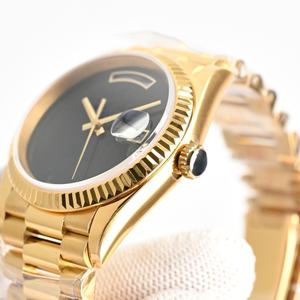 Montre mécanique automatique avec boîtier en acier inoxydable et mouvement à verre saphir, diamètre 36 mm, style masculin tendance - Product Image 2