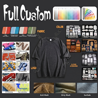T-shirt graphique vintage personnalisé avec logo OEM, coton lourd 260 g/m², col rond, plusieurs couleurs, vente en gros TKAN0945