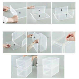 Mallette de rangement transparente pour chaussures de sport Giant Trainer Sneaker Box Retail Store Caractéristiques Plastic - Product Image 6