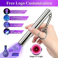 Lampe torche UV anti-contrefaçon pour devises, 365 nm, détecteur de billets de banque, acier inoxydable, 700 lumens, portable, OEM