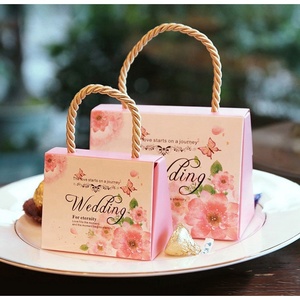 Custom Printed Logo Gift Box <strong>for</strong> <strong>Weeding</strong> Present Chocolate Packaging <strong>Boxes</strong> With Handle - Product Image 2