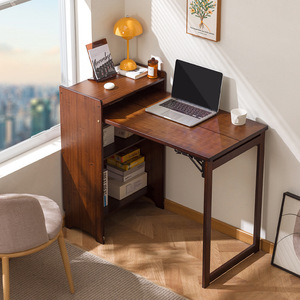 Table pliante 504 en bambou, bureau moderne et simple pour la maison, la chambre d'étudiant, l'utilisation d'ordinateur - Product Image 2