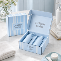 Boîte en carton ondulé personnalisée avec logo d'usine, emballage en papier pliable, boîte cadeau personnalisée, boîte d'expédition pour produits de soin de la peau, boîte de courrier