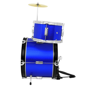 Vente en gros SALDE L7006 Ensemble de batterie jazz pour enfants Tambourin 2-12 ans Trois tambours, un cymbale, double couche, métal, bois massif - Product Image 6