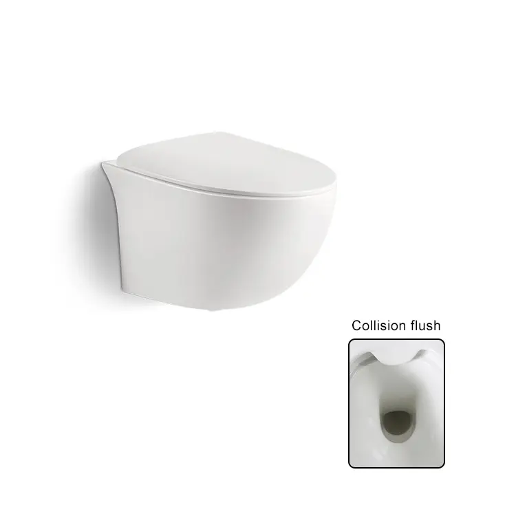 Baño de cerámica, Wc de una pieza, inodoro suspendido