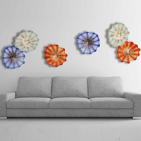 Art mural en verre de Murano soufflé à la main Décoration murale suspendue pour accessoires de maison