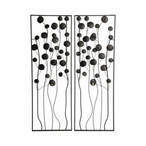Decorazione da parete moderna in metallo a forma di fiore, pannello decorativo in ferro nero per soggiorno, camera da letto, bagno, ufficio, accessorio da appendere. - Product Image 6