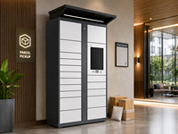 Casier intelligent de livraison de colis en libre-service 24h/24, armoire de stockage sans contact pour la plage