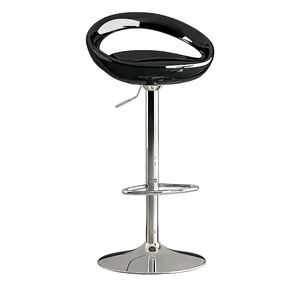 Sillas de Bar Ajustables de Plástico Moderno, Respaldo Alto, Estilo Industrial, para Hogar, Hotel y Comedor - Product Image 1