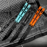 Outil d'entraînement à papillon de conception originale Couteau d'entraînement à la sécurité CSGO Couteaux pliants pratiques Lame en acier inoxydable