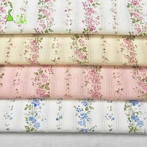 <span class=keywords><strong>Tela</strong></span> Tejida de Algodón Peinado 100% Orgánico Ecológico OEM, 100 g/m², Estampado Floral, Rayas, Jacquard, Lavado, Suave, <span class=keywords><strong>Patchwork</strong></span>, para Niñas - Product Image 2