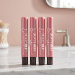 Burt's Bees Shimmer <b>Lip</b> Tint Stocking Stuffer Set 4-Pack Peony Beeswax Stick Custom Logo Long-Lasting Moisturizing <b>Lip</b> Glaze - Product Image 3