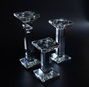 手工制作的高品质水晶烛台高大婚礼中心烛台 - Product Image 4