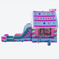 Combo Inflable de Dulces FUN BOUNCE - Material de PVC para Uso Comercial en Exteriores