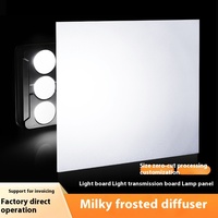 Naxilai Led Plexi Glass Light Diffuser Sheet Milky White A4 Size Pmma Plastic Plate Led Light Diffusion PS Acrylic Board