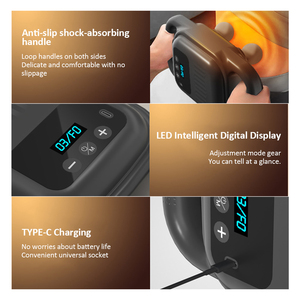 Massage pistole Deep Tissue,Percussion 4-Kopf-Massagegerät mit Zeit steuerung, 4-Kopf-Rückenmassagegerät Handheld - Product Image 6