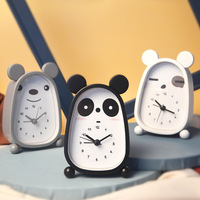 Stall kreative Tier uhr niedlichen Mädchen Kinder Schlafzimmer Cartoon Metall stumm Mode Desktop-Uhr