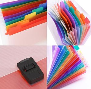 13 Pockets <strong>Handle</strong> Portable Expanding <strong>File</strong> <strong>Folder</strong> Expandable Multicolor A4 Accordion <strong>File</strong> <strong>Folder</strong> with Buckle Lock - Product Image 5