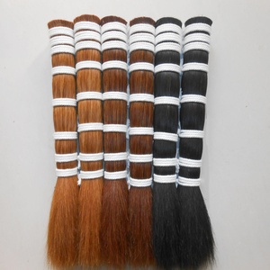 Base cónica Natural de 10-30 pulgadas, todos los colores de pelo de caballo, melena más suave y más fina, cabello de caballo - Product Image 4