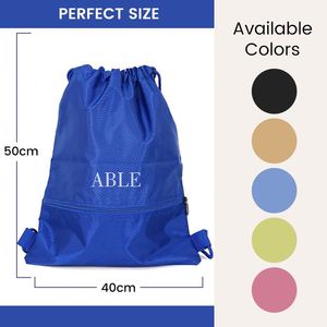 Bolsa de Compras Personalizada Impermeable de Lona, con Bolsillo Frontal con Cremallera de Tela Oxford, Multicolor, Reutilizable, con Asa para el Hombro - Product Image 3