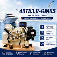 Mesin Propulsi Kelautan Cums 4BTA3.9 Seri 4BTA3.9-GM65 4 Tak 1500RPM yang Andal untuk Genset dan Tenaga Bantu Kelautan
