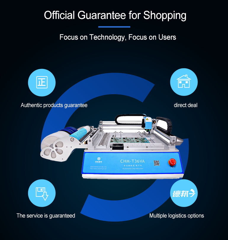 Small Desktop 2 Head Vision Feeder SMT Chip Mounter 300W