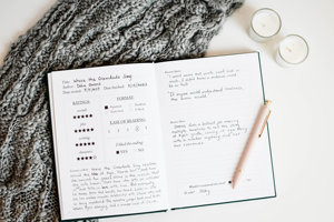 LABON Carnets écologiques personnalisables en tissu <span class=keywords><strong>de</strong></span> lin avec logo doré Couverture verte Agenda A5 Journal <span class=keywords><strong>de</strong></span> <span class=keywords><strong>lecture</strong></span> pour amoureux des livres - Product Image 6