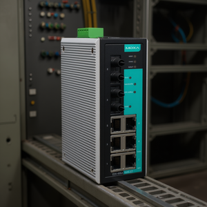 Commutateur Ethernet industriel géré Moxa EDS-408A-MM-ST 8 ports, montage sur rail DIN, IEEE 802.3 24V - Product Image 3