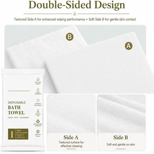 Toalla de Baño Desechable Portátil de 70*140cm, Envuelta Individualmente, Sin Pelusa, Gruesa y Extra Grande, para Viajes de Negocios, Hoteles, Venta al Por Mayor - Product Image 4