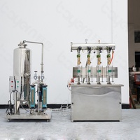 Machine de Remplissage Isostatique Semi-Automatique à 4 Têtes pour Canettes de Boissons Gazeuses, Vins Mousseux, Bières et Sodas