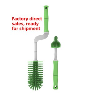 Manufacturer Wholesale 360-Degree Silicone <strong>Bottle</strong> <strong>Brush</strong> Set Baby <strong>Bottle</strong> Water Cup Cleaner Nipple Food Grade Cleaning <strong>Brushes</strong> - Product Image 5