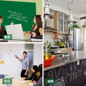 สติ๊กเกอร์ติดผนังกระดานดำแบบลบได้ กระดานเขียวหนาขึ้น ถอดออกได้ สำหรับตกแต่งบ้าน สำนักงาน ฝึกอบรม - Product Image 2