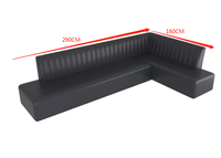 Hochwertige benutzer definierte Größe und Farbe kommerzielle Verwendung U-förmige Nachtclub Restaurant Möbel Leder Stand Sofa Sitz gelegenheiten