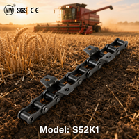 Cosechadora Agrícola de Cadena Tipo S52, Especializada con Accesorio K1, Acero Aleado de Alta Resistencia