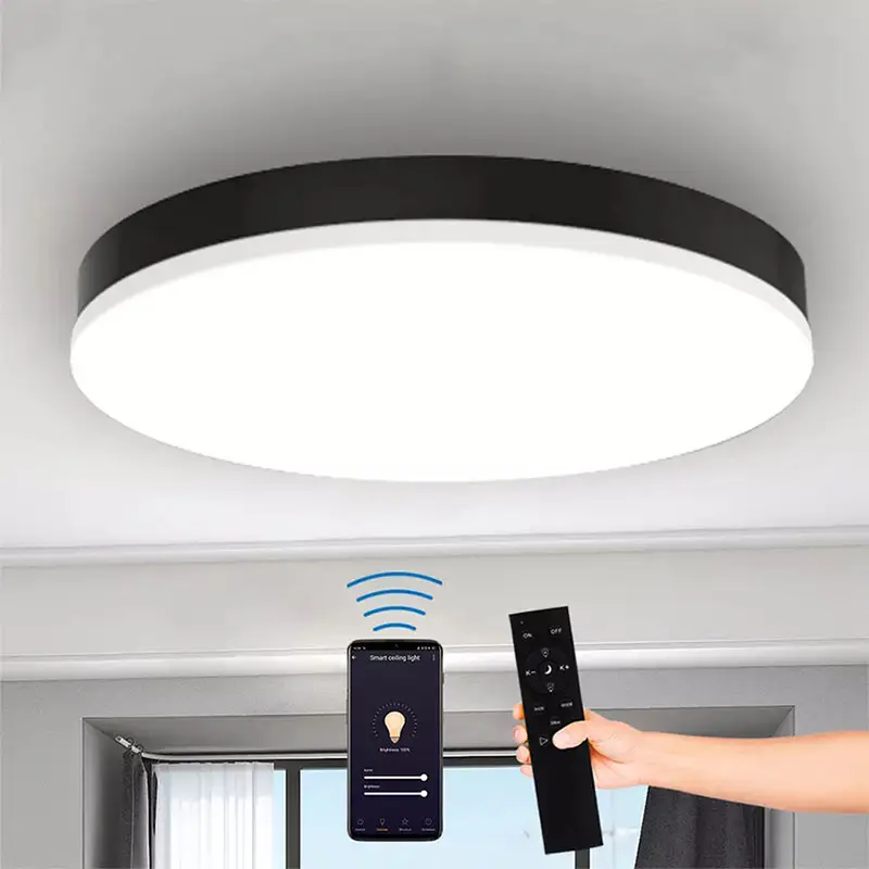 Plafoniera a LED rotonda dimmerabile 18W Smart Sensor Home Office Light IP54 CCT lampada da soffitto regolabile