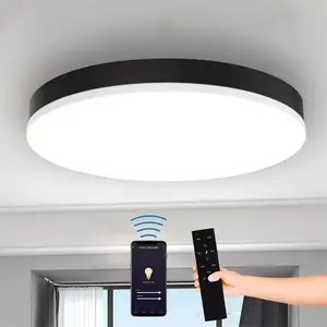 Dimmable Round LED Ceiling Light 18W Smart Sensor Home Office Light IP54 CCT Adjustable Ceiling Lamp
