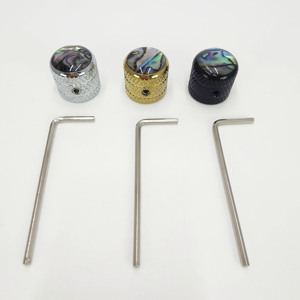 Bouton en nacre naturelle pour potentiomètre métallique, commande de volume et de tonalité pour guitare électrique et basse, pièces de rechange pour guitare - Product Image 1